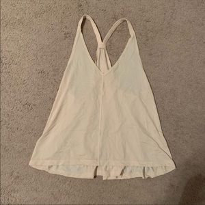 Pink lulu lemon flowy tank top